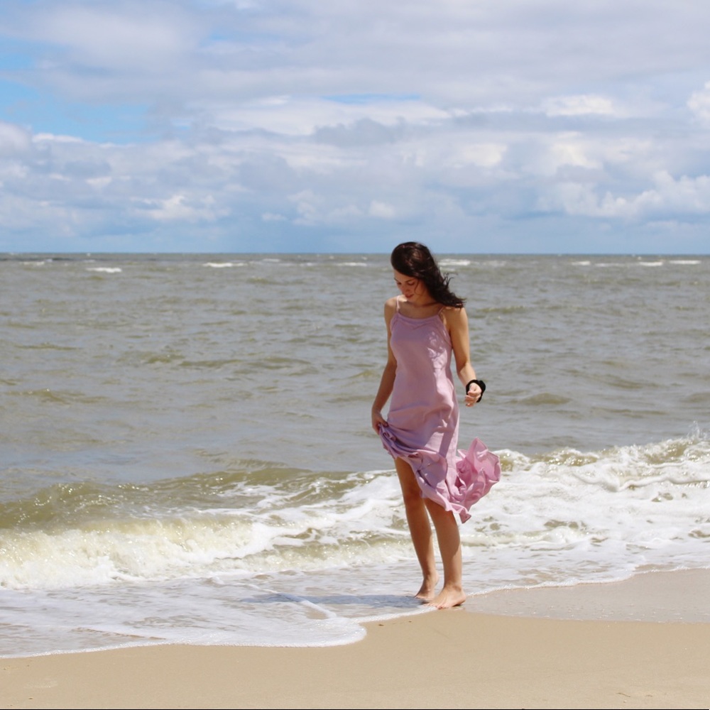 Light pink dress with layers
